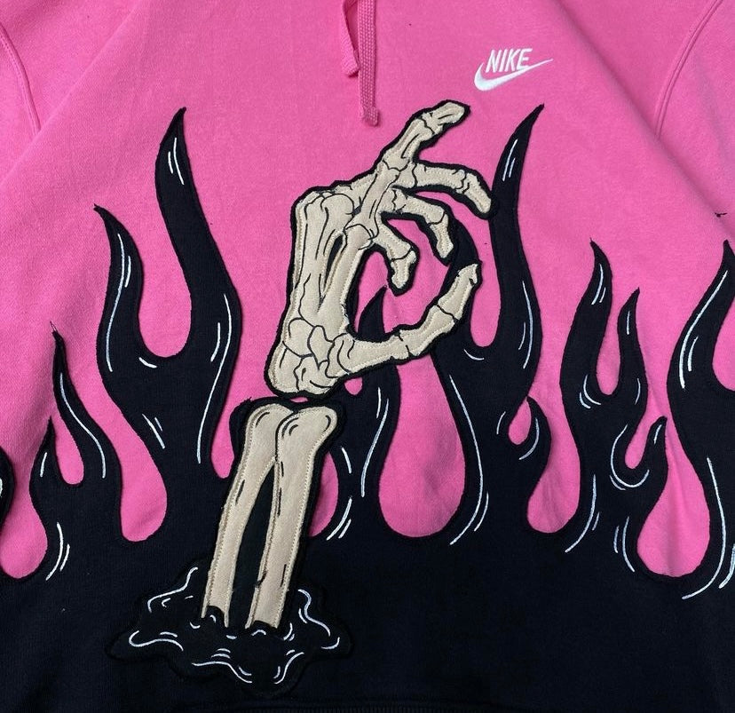 Nike Hoodie Custom Skeleton Arm